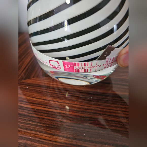 Vintage Murano  Toucan Glass Bird Figurine, Black & White Spiral. 9.5" Tall - Picture 14 of 16